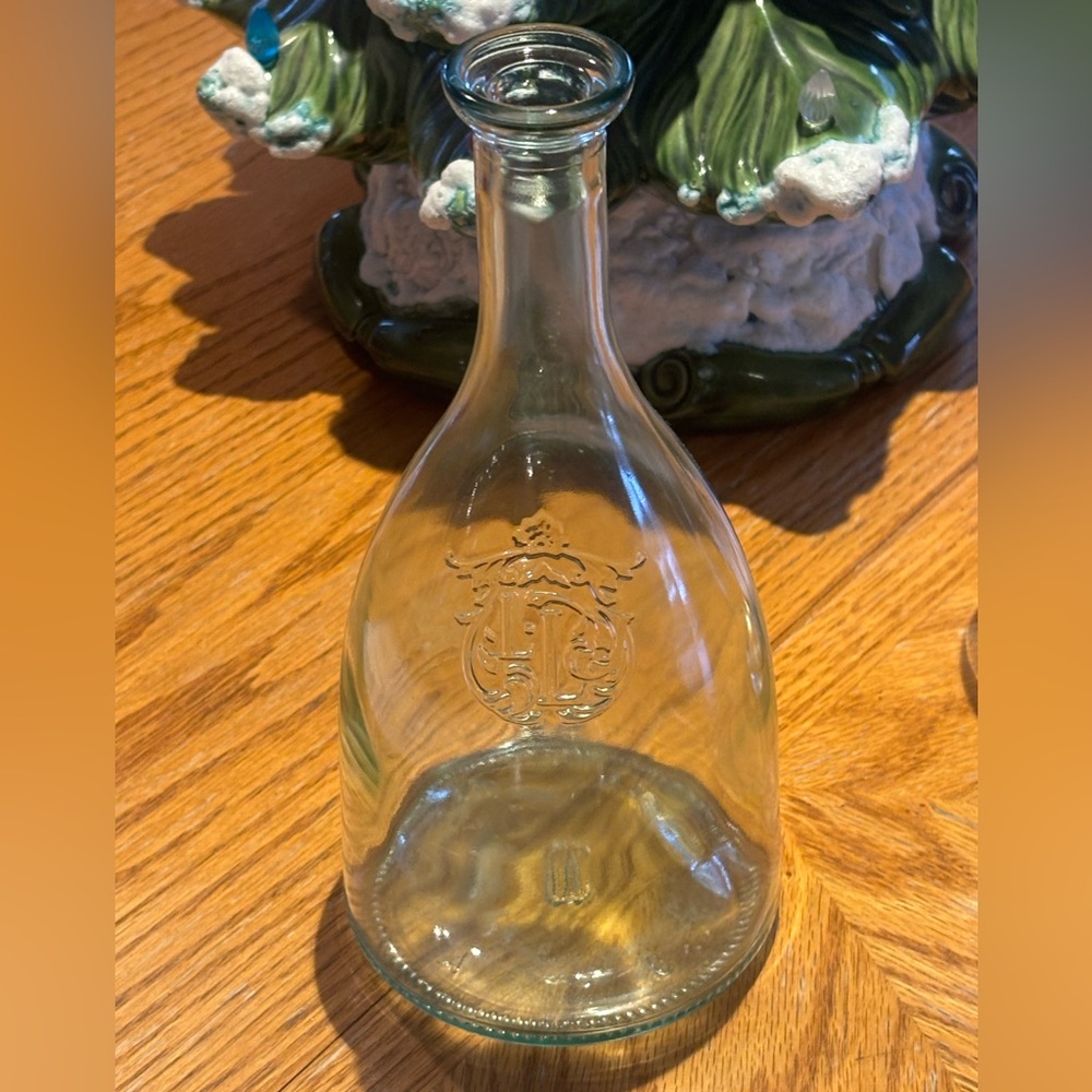 Married Set of Two Clear Glass Bottles - Picture 3 of 10